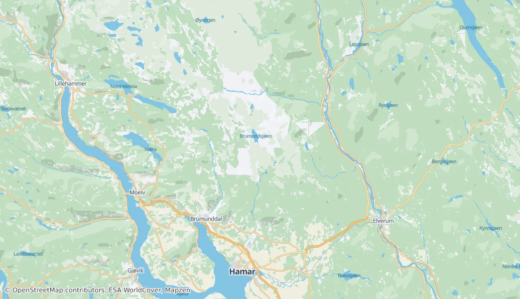 Hamar nor — 地图