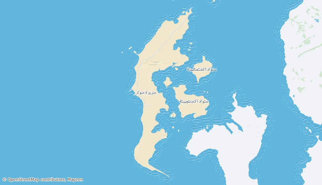 Hawar Island — Map