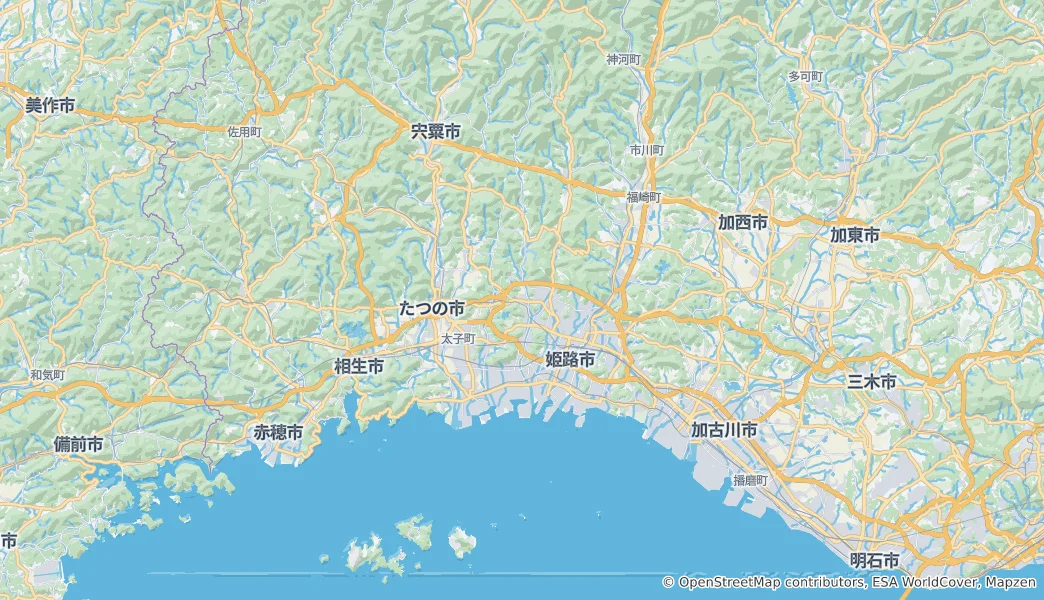 Mapa de Himeji