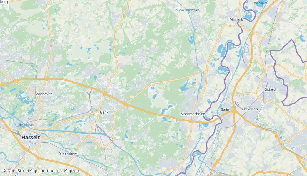 Nationalpark Hoge Kempen — Karte