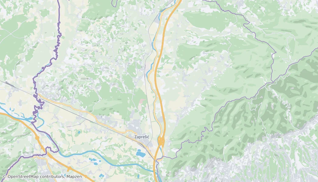 Grad Zaprešić — Kaart