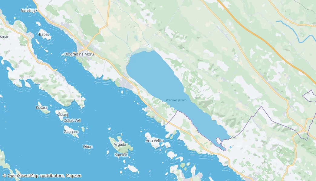 Općina Pakoštane — 地图