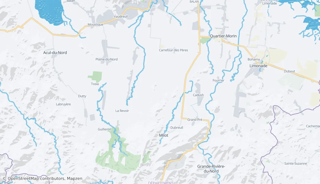 Milot — mapa