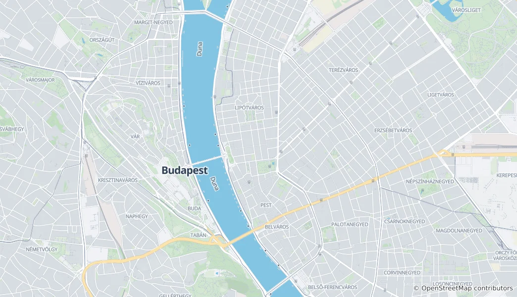 Mapa de V. kerület