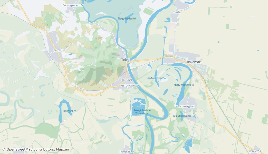 Tokaj — Térkép