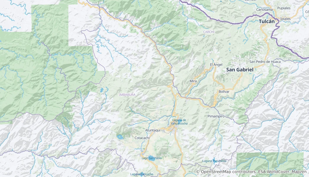Mapa Ibarra Canton