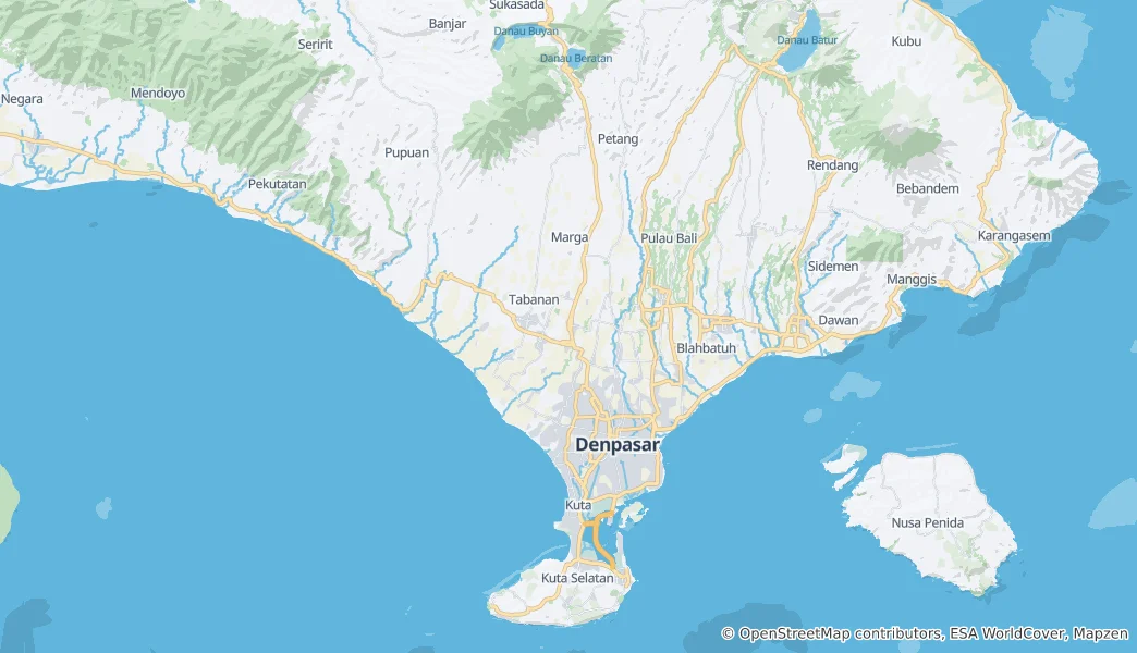 Mapa Badung