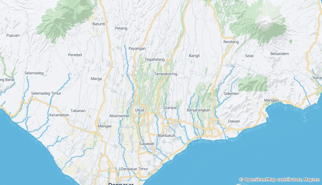 Mapa Gianyar