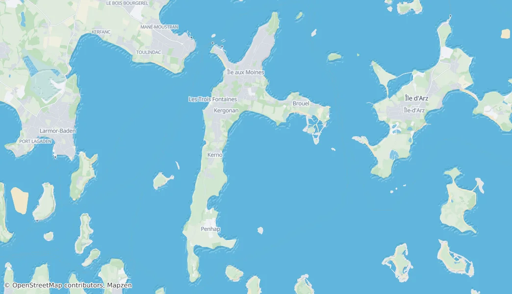 Île aux Moines — Kaart