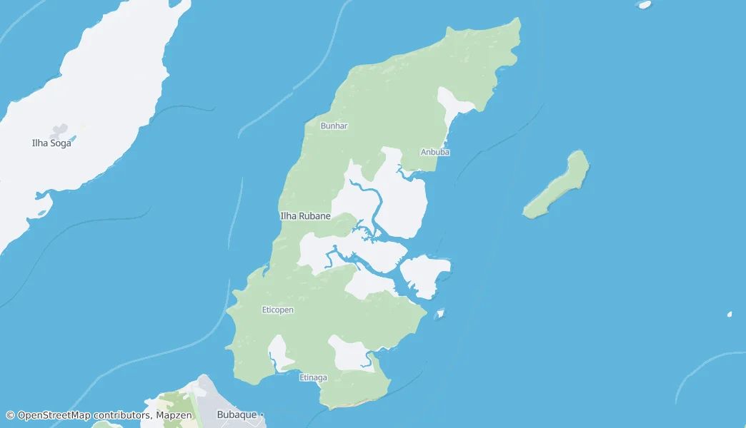 Ilha Rubane — Map