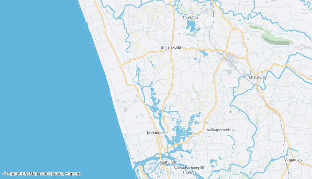 Kodungallur — 地图