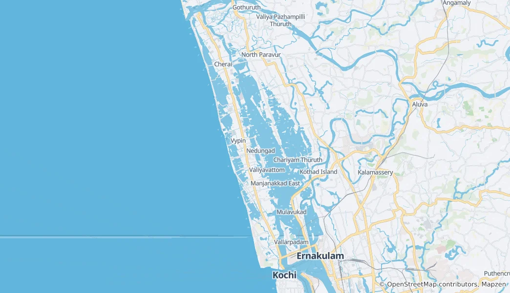 Mapa Vypeen