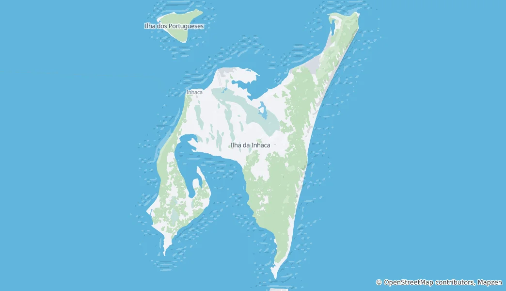 Kaart van Inhaca Island