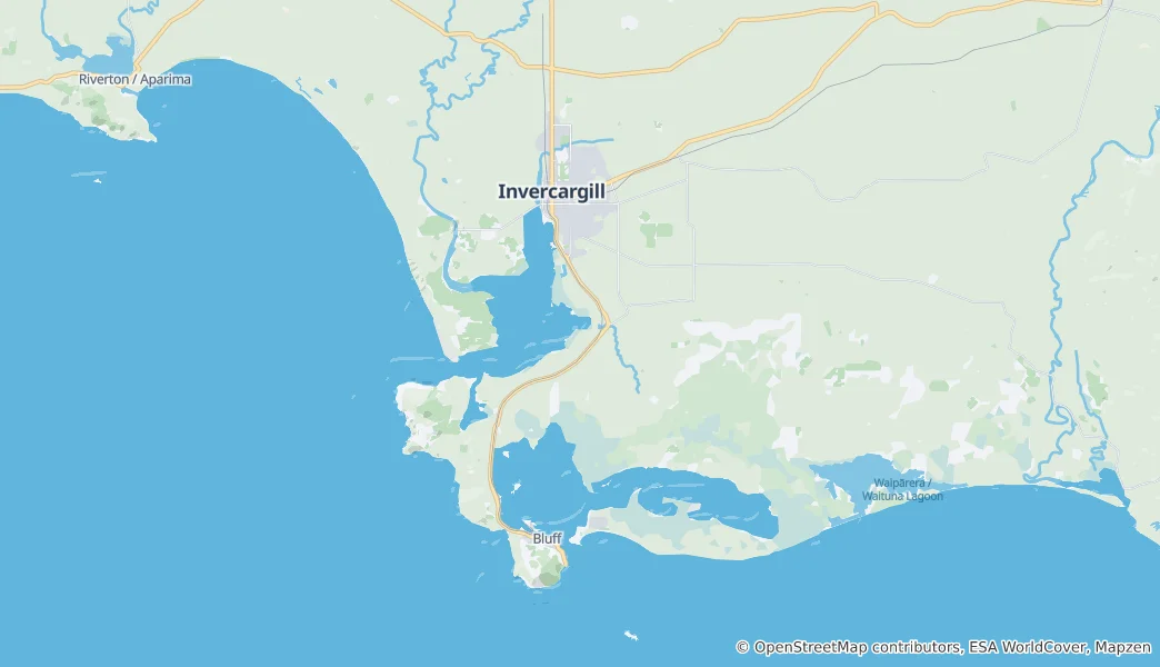 Map of Invercargill