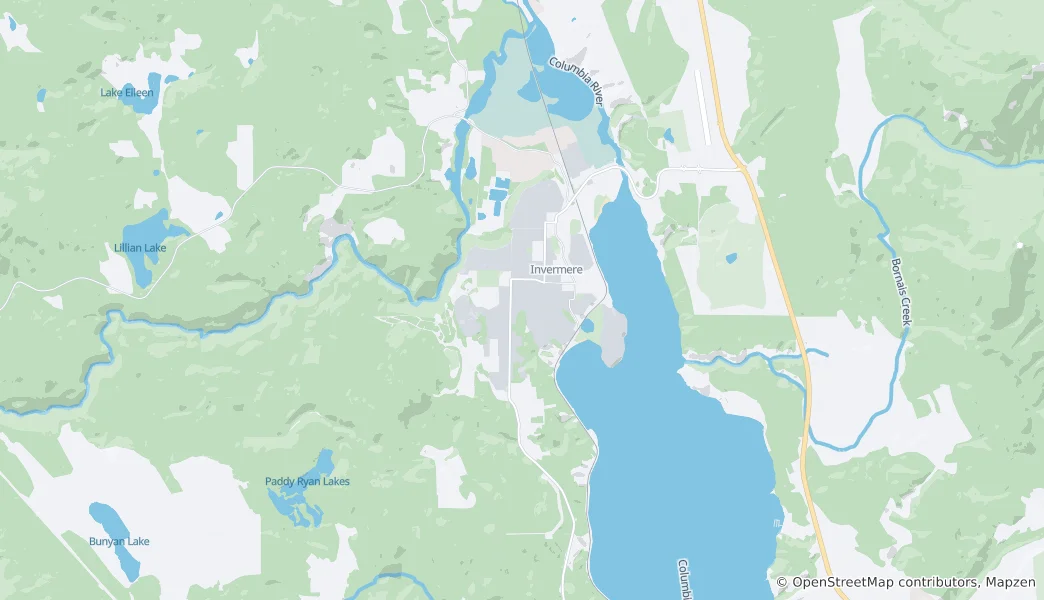 Carte de Invermere