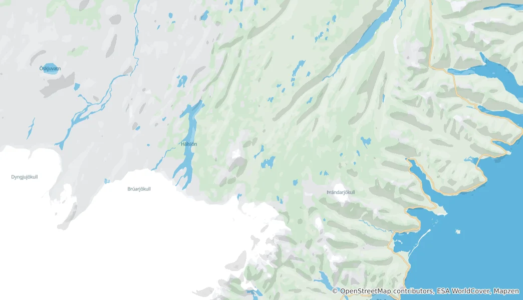 Mappa di Fljótsdalur