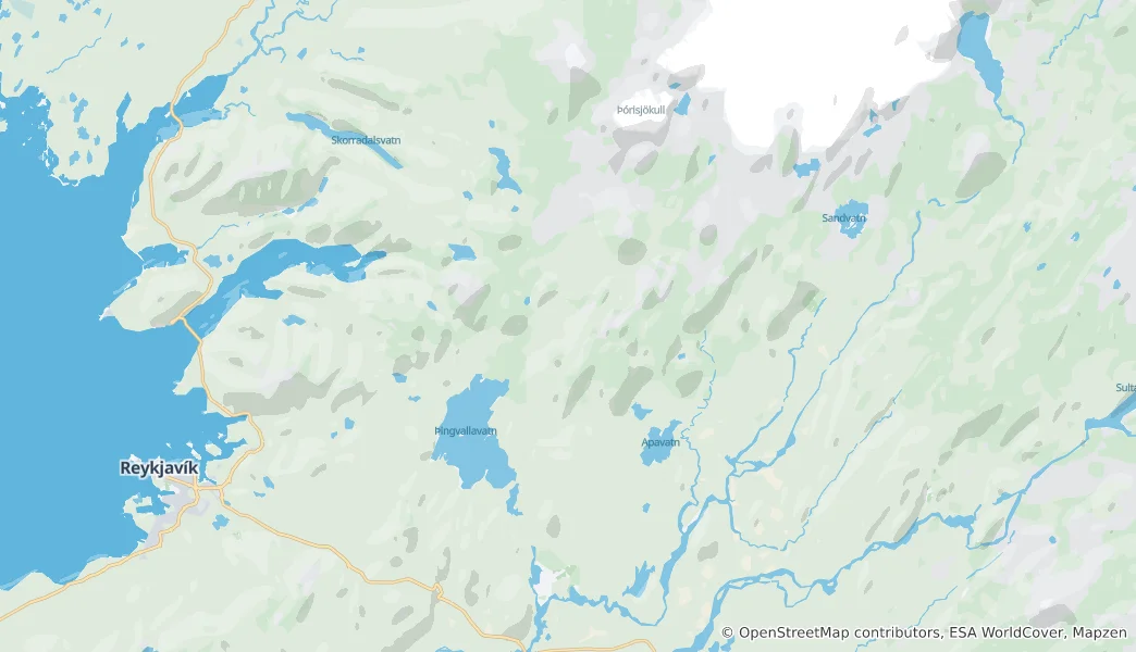 Mappa di Grímsnes og Grafningur