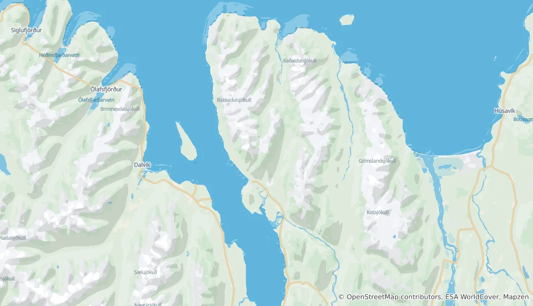Mappa di Grýtubakki