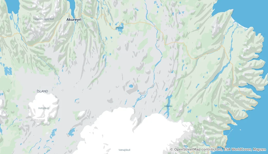 Mappa di Skútustaðahreppur