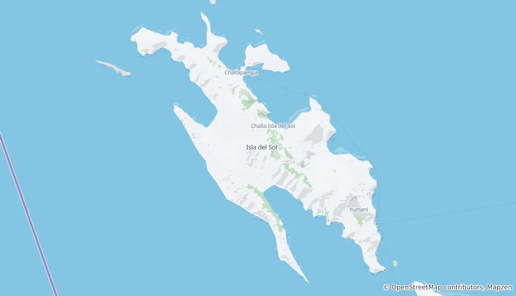 Map of Isla del Sol