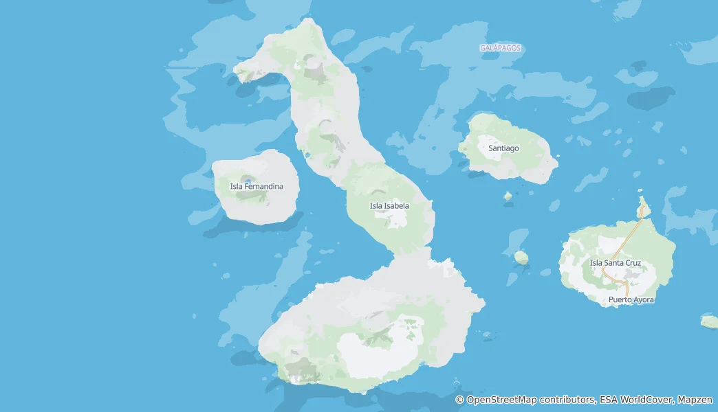 Map of Isla Isabela