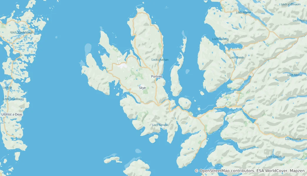 Mapa Skye