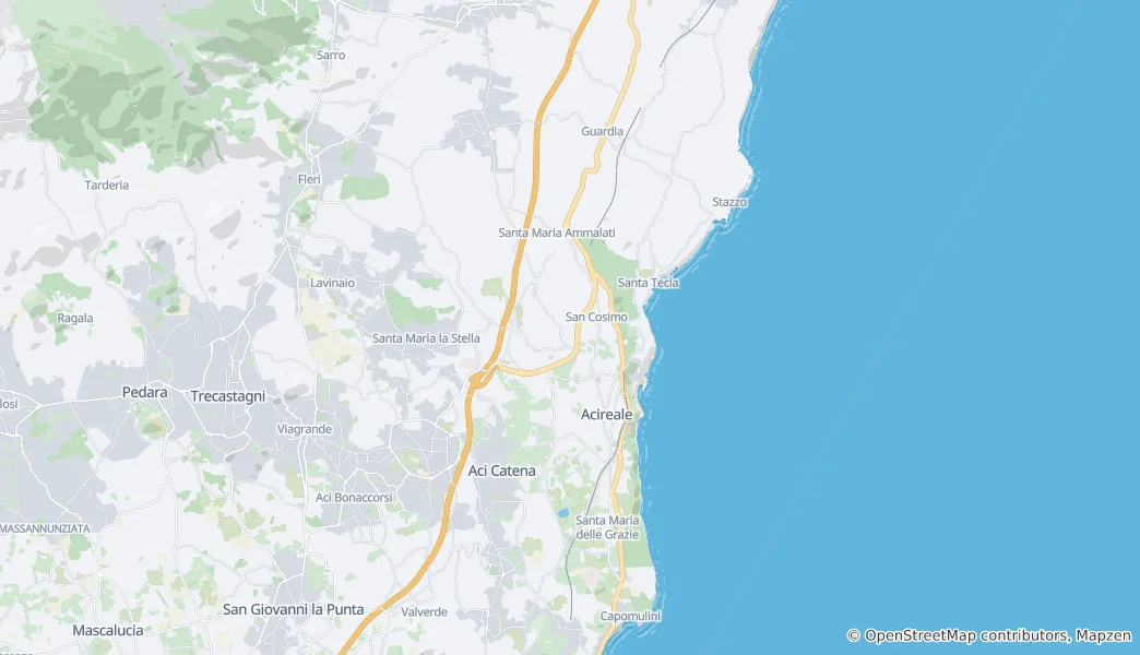 Mappa di Acireale