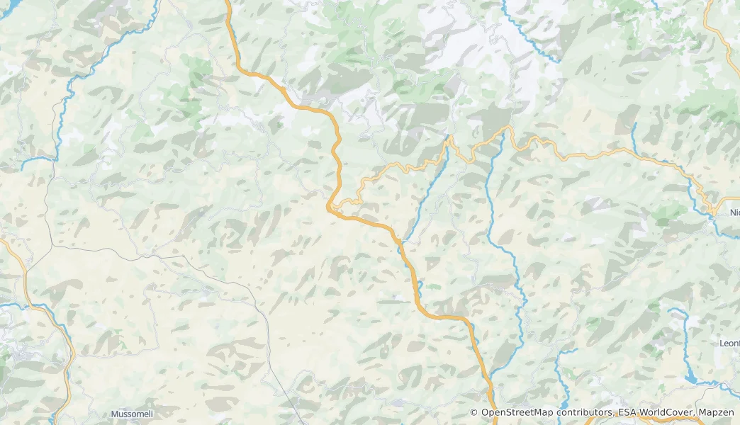 Mapa Petralia Sottana