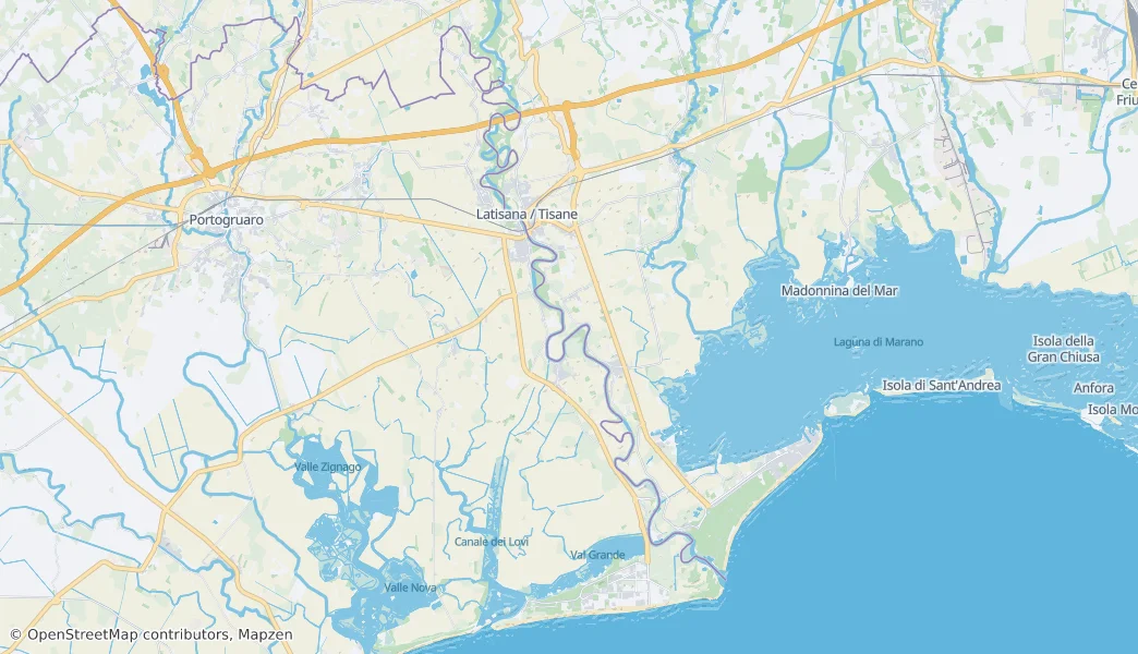San Michele al Tagliamento — Mapa