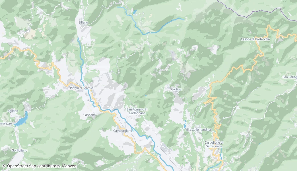 San Romano in Garfagnana — Kaart
