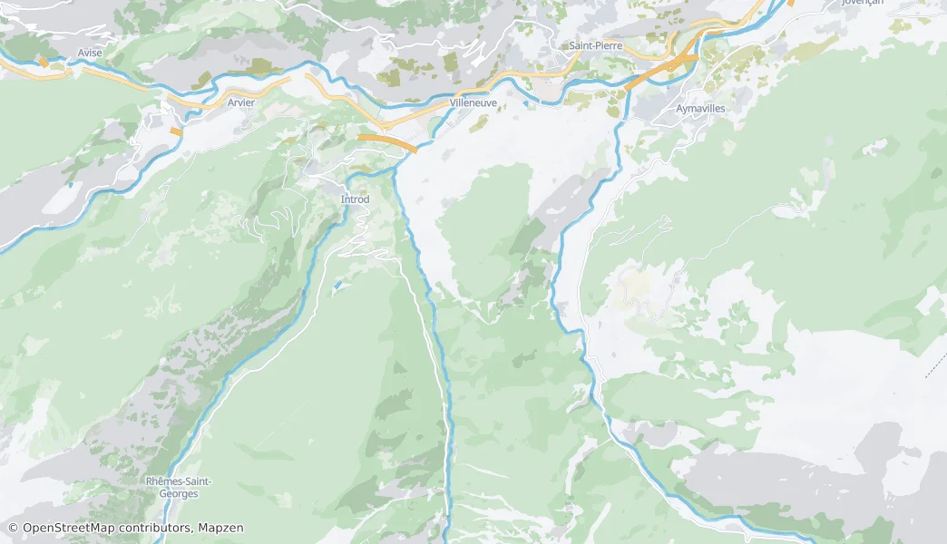 Villeneuve, Aosta Vadisi — Harita