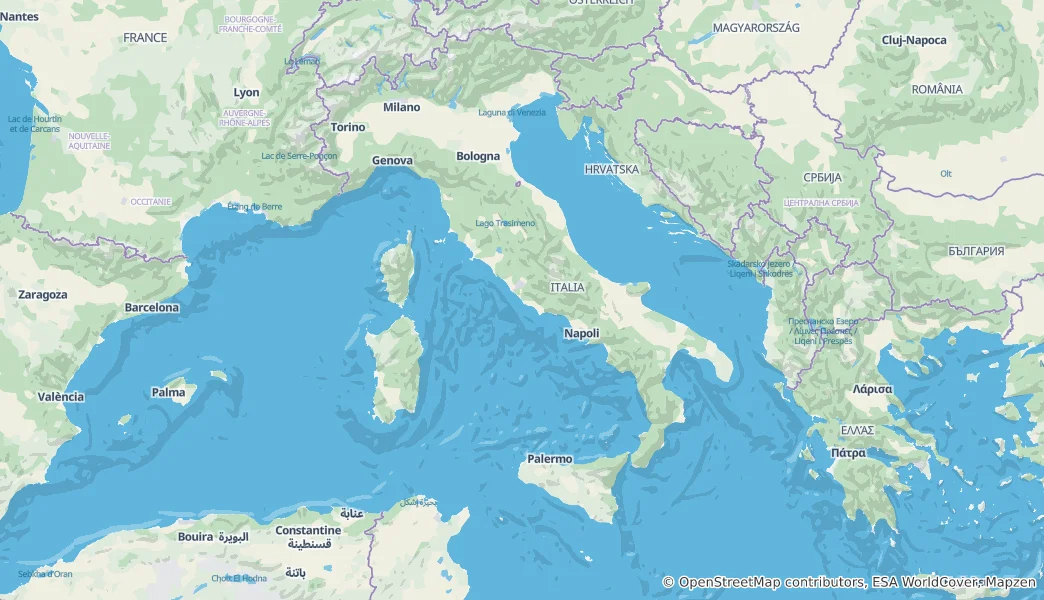 Map of Italy
