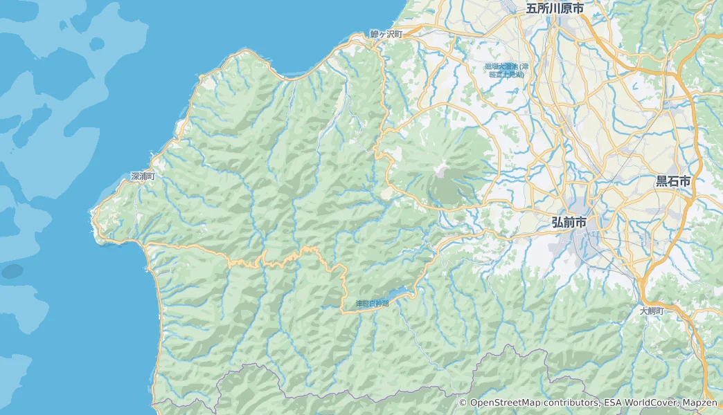 Mappa di Ajigasawa
