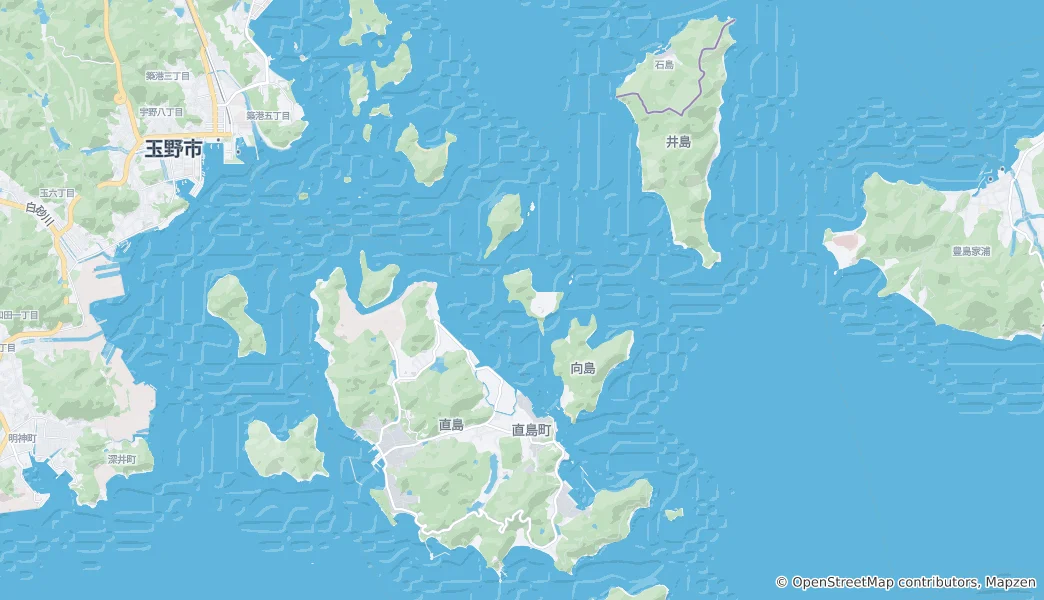Mapa Naošima