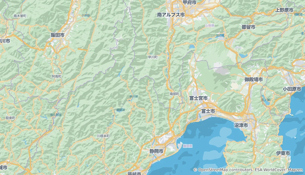 Karte von Shizuoka