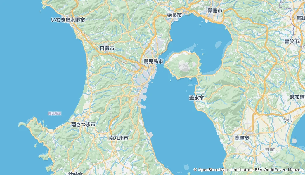 Map of Kagoshima