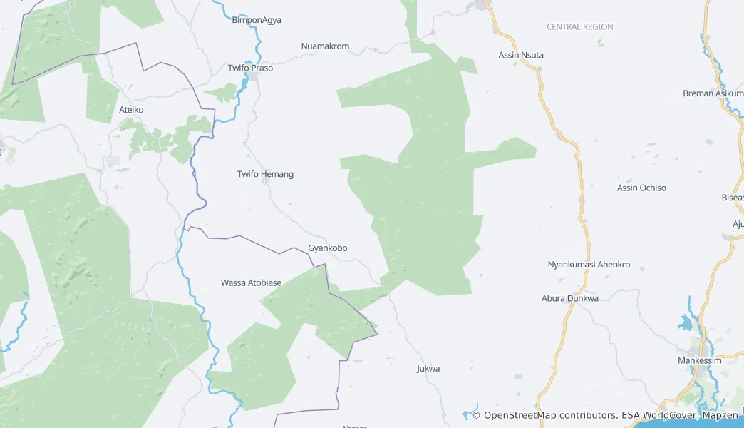 Mappa di Kakum National Park