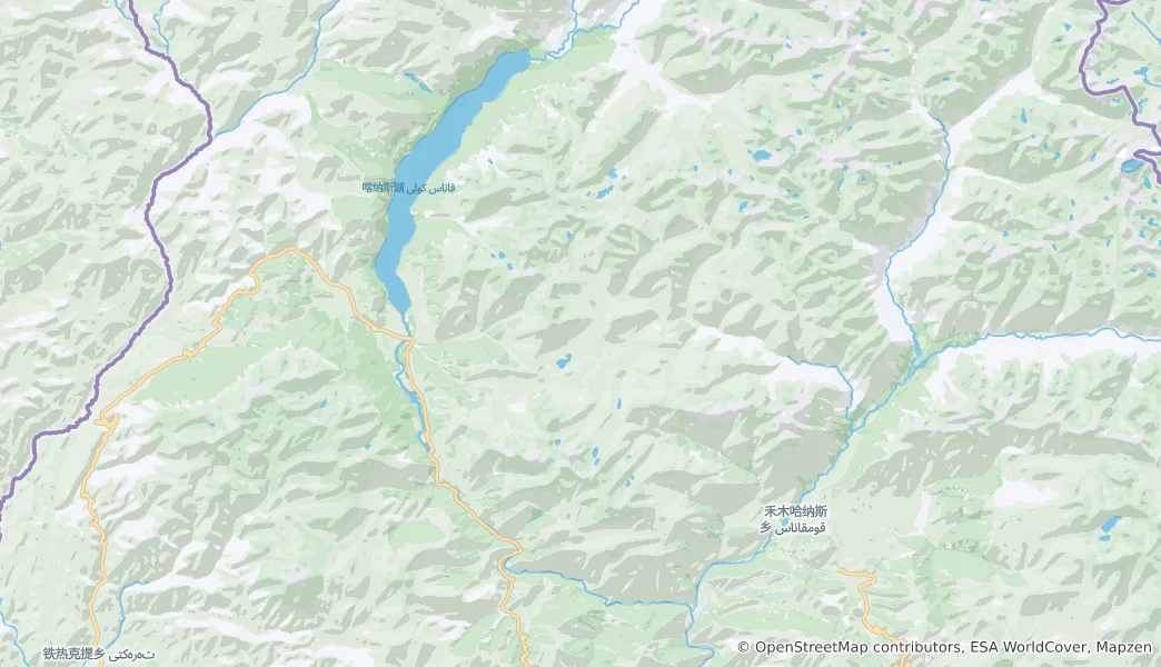 Mapa de Kanas Protected Area