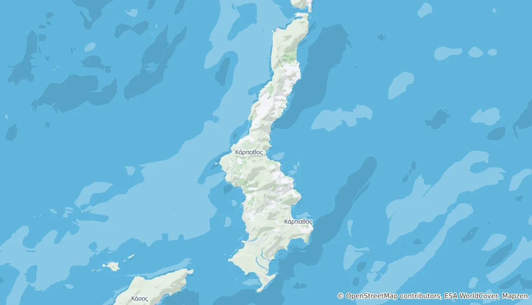 Map of Karpathos