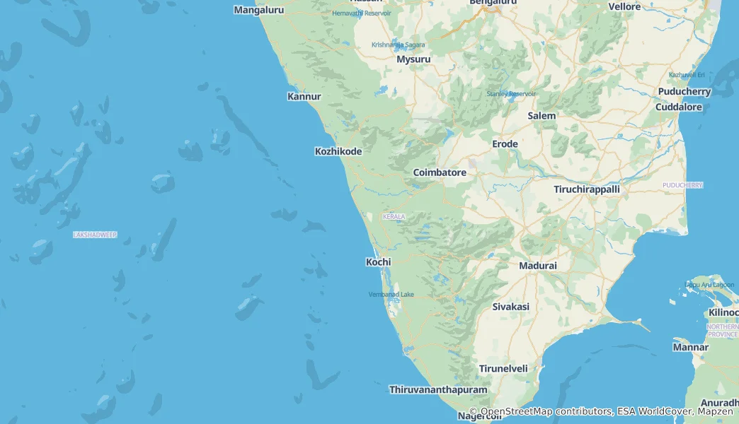 Mapa Kerala