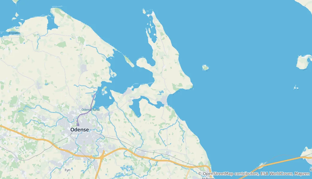 Map of Kerteminde Municipality