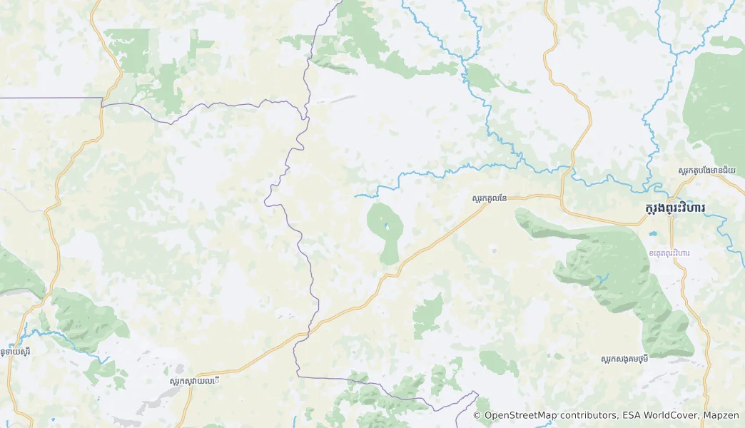 Mapa Srayang Commune