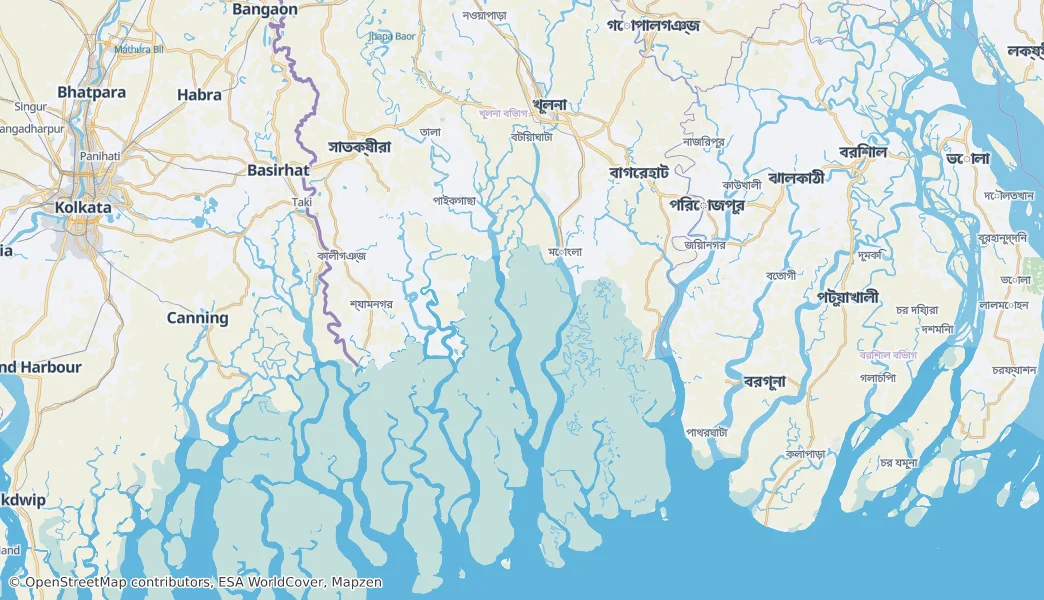 Khulna District — Map