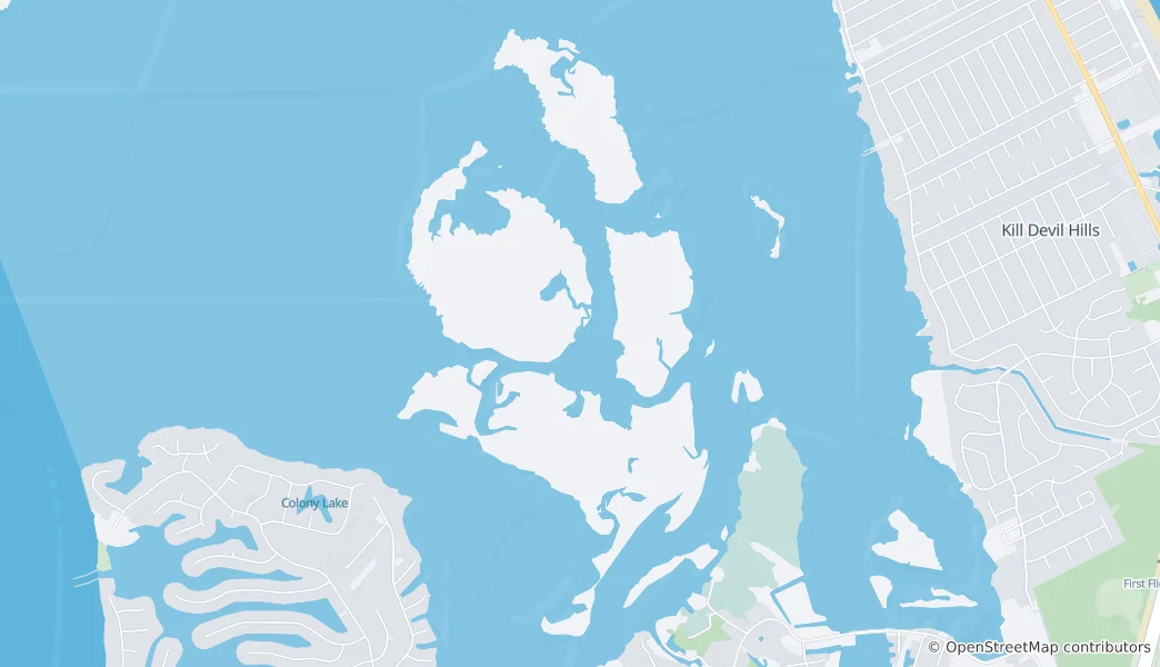 Mapa Kitty Hawk Woods Coastal Preserve