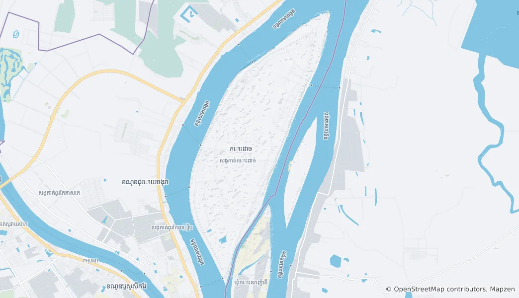 Mappa di Koh Dach