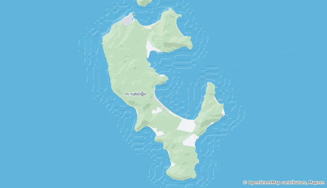 Map of Koh Rong Samloem