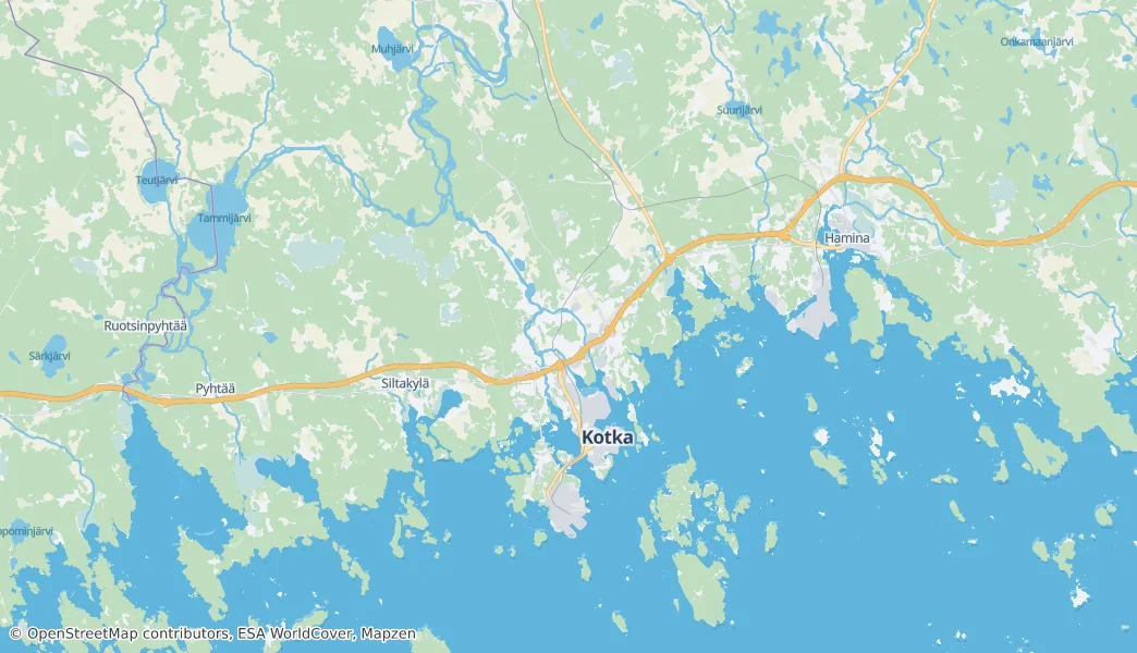 科特卡 — 地图