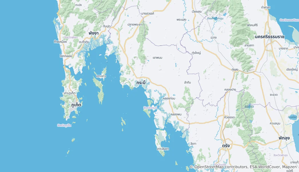 Map of Krabi