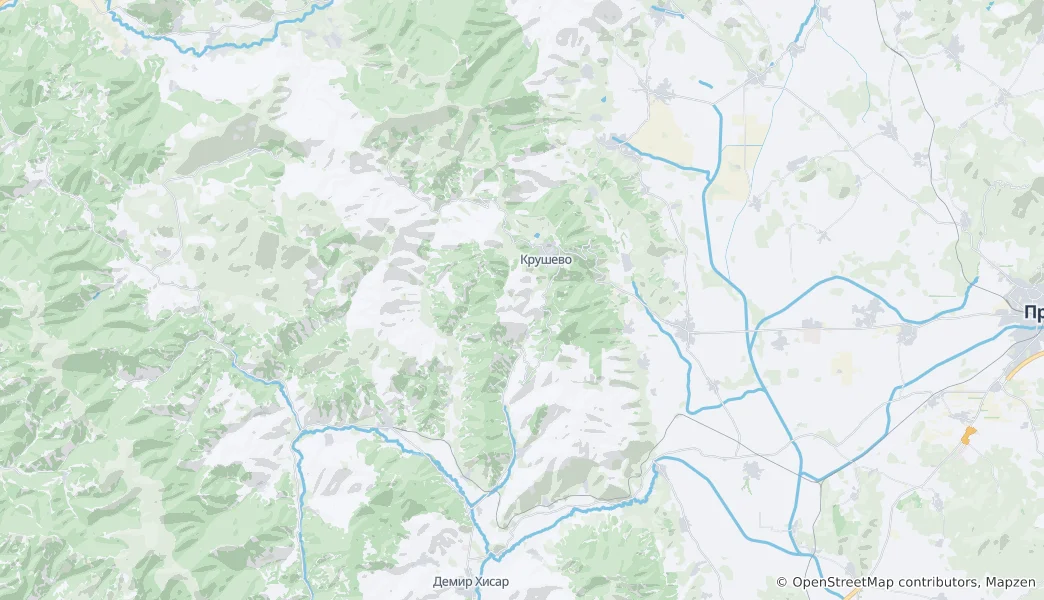 Map of Krushevo