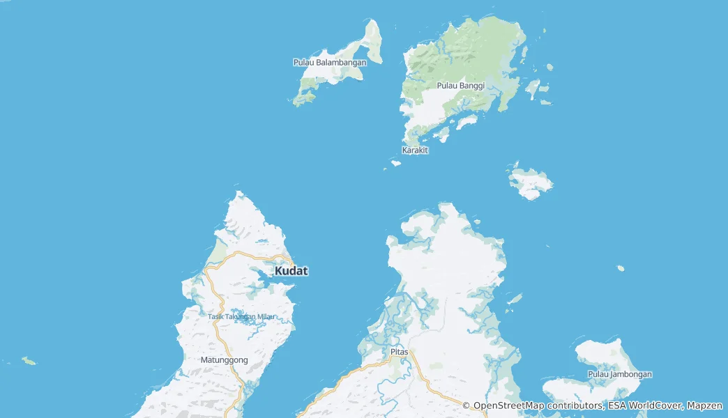 Mapa de Kudat District